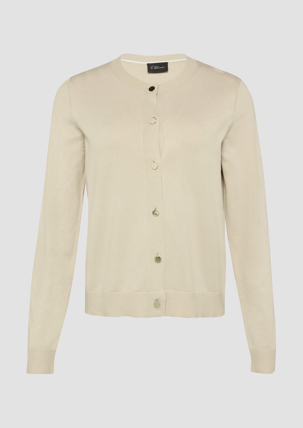 Strickjacke aus Viskosemix mit dekorativen Knöpfen