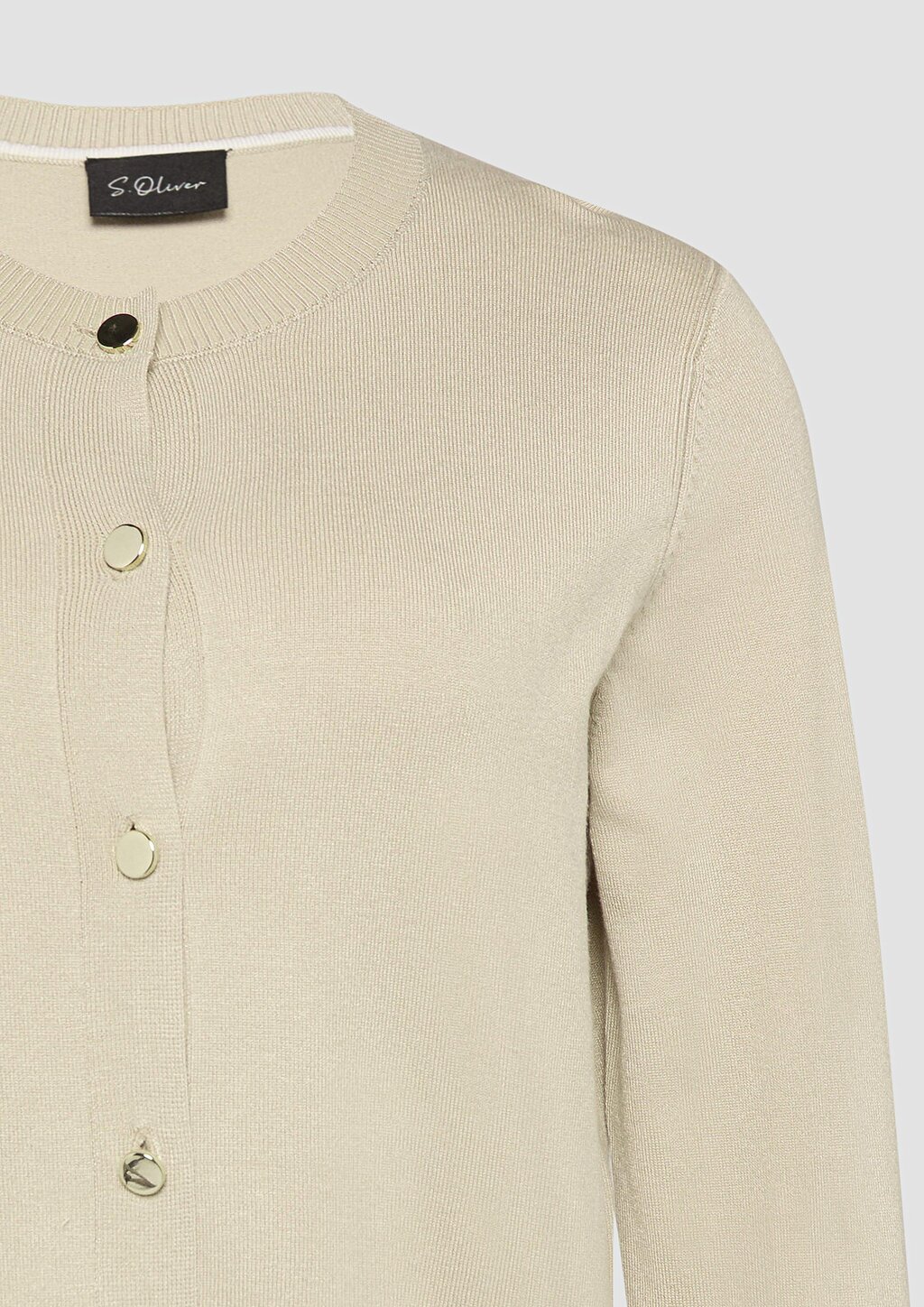 Strickjacke aus Viskosemix mit dekorativen Knöpfen