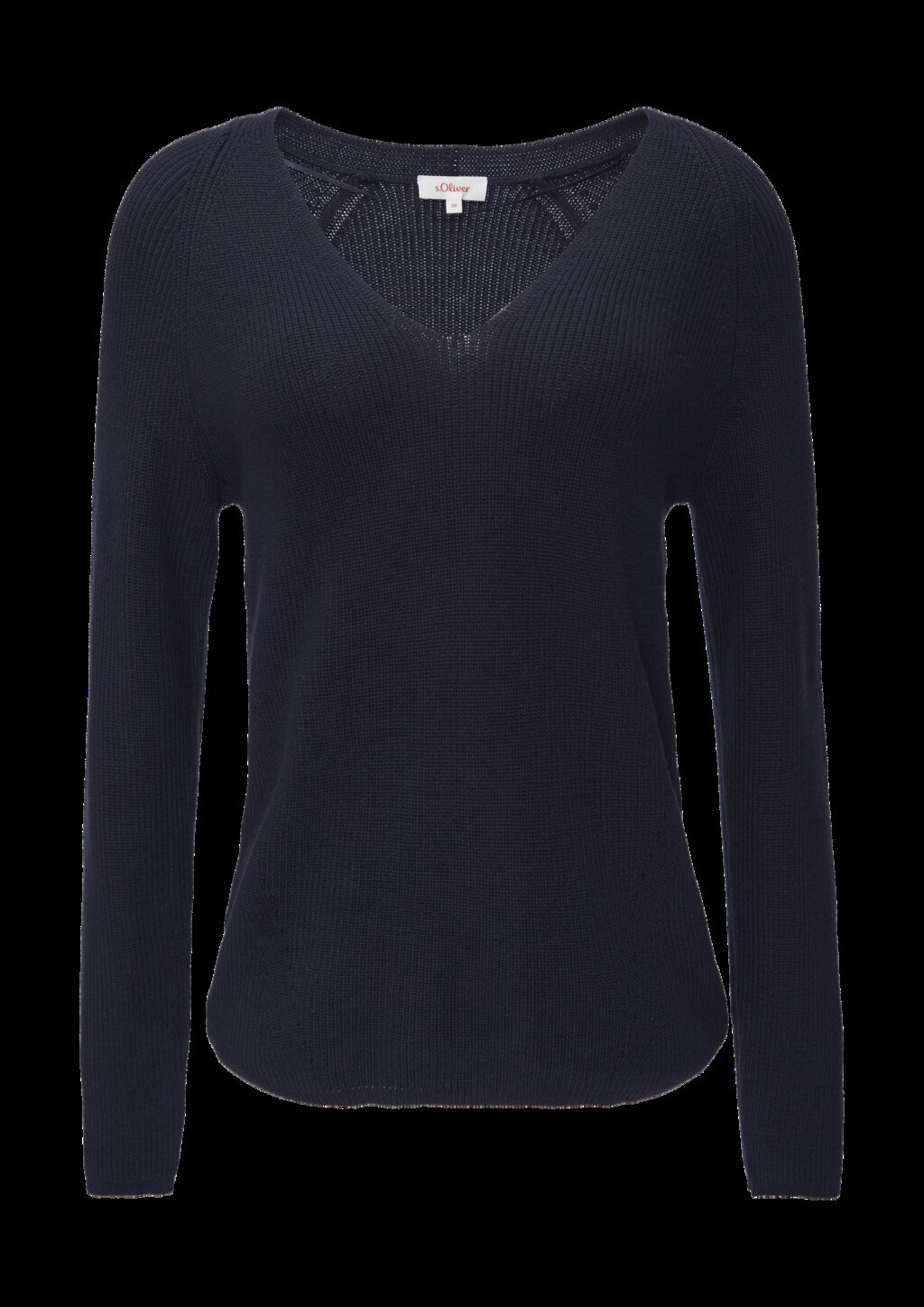 Strickpullover mit V-Ausschnitt und Raglan-Ärmeln