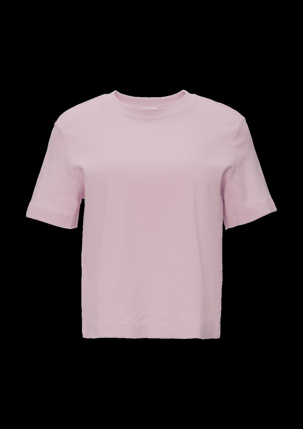 Verkürztes T-Shirt mit Crew Neck