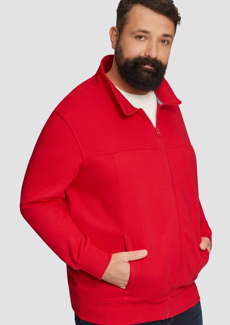 Sweatjacke mit Stehkragen