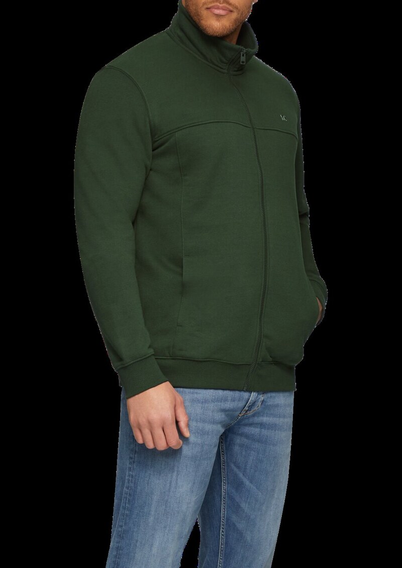 Sweatjacke mit Stehkragen
