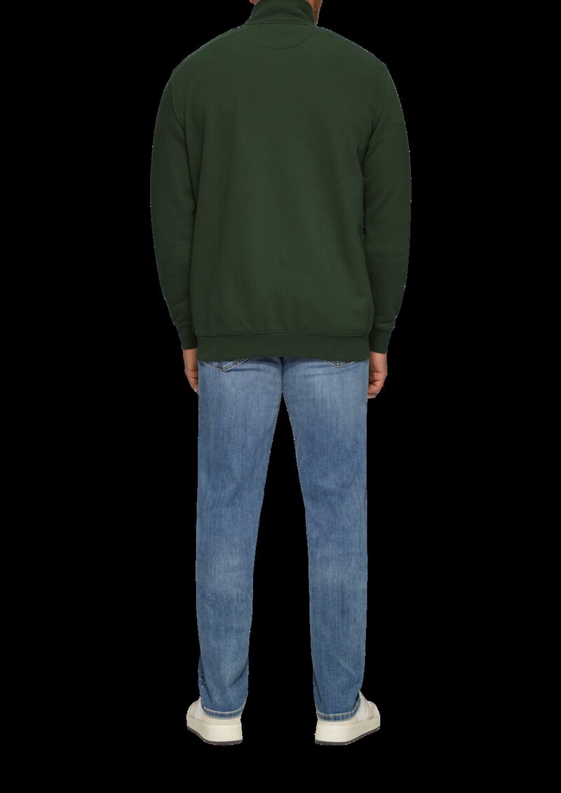 Sweatjacke mit Stehkragen