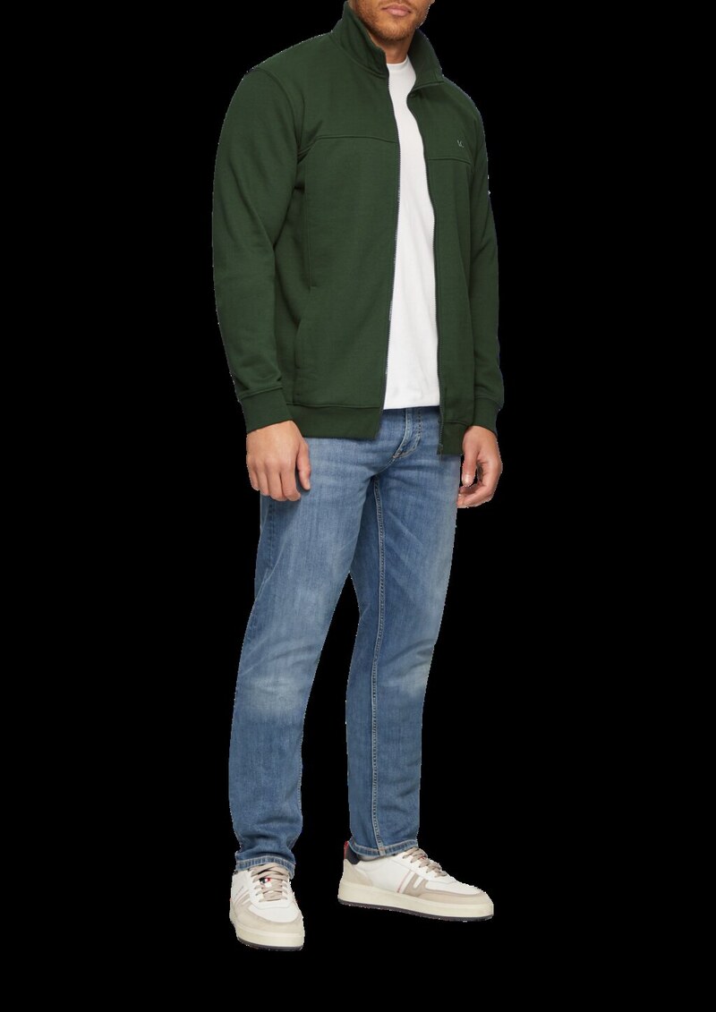 Sweatjacke mit Stehkragen