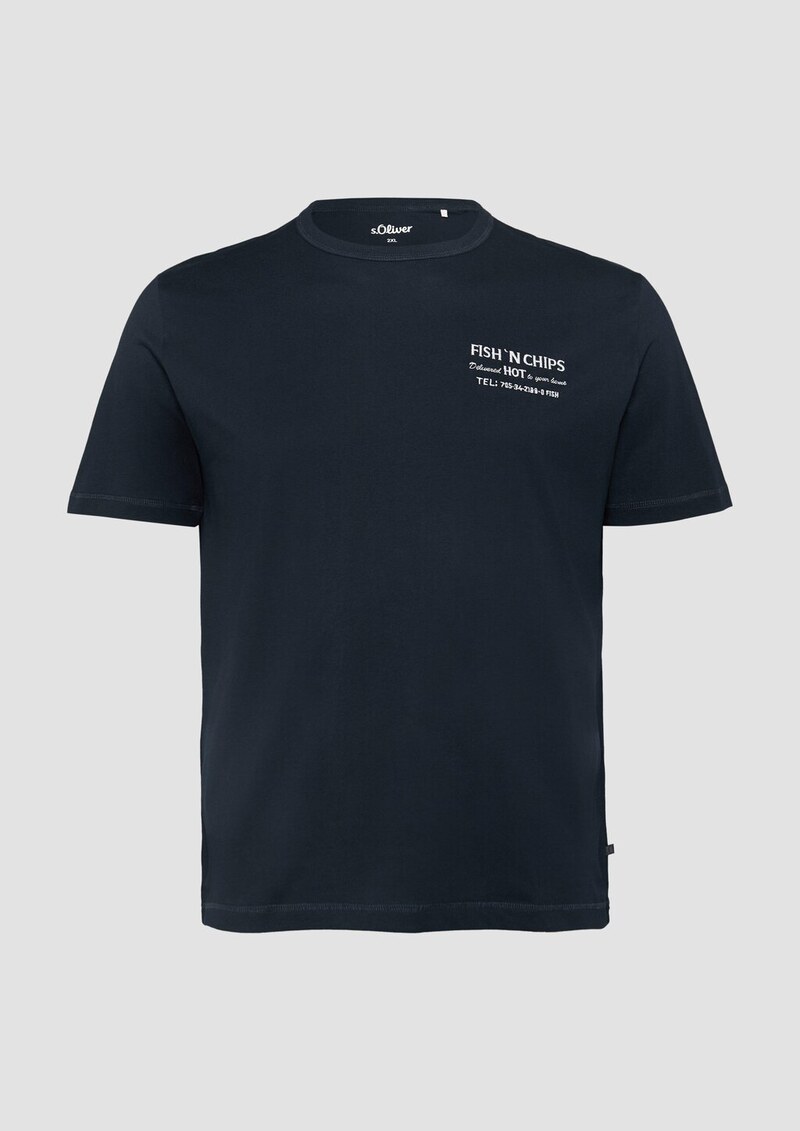 Baumwollshirt mit Frontprint