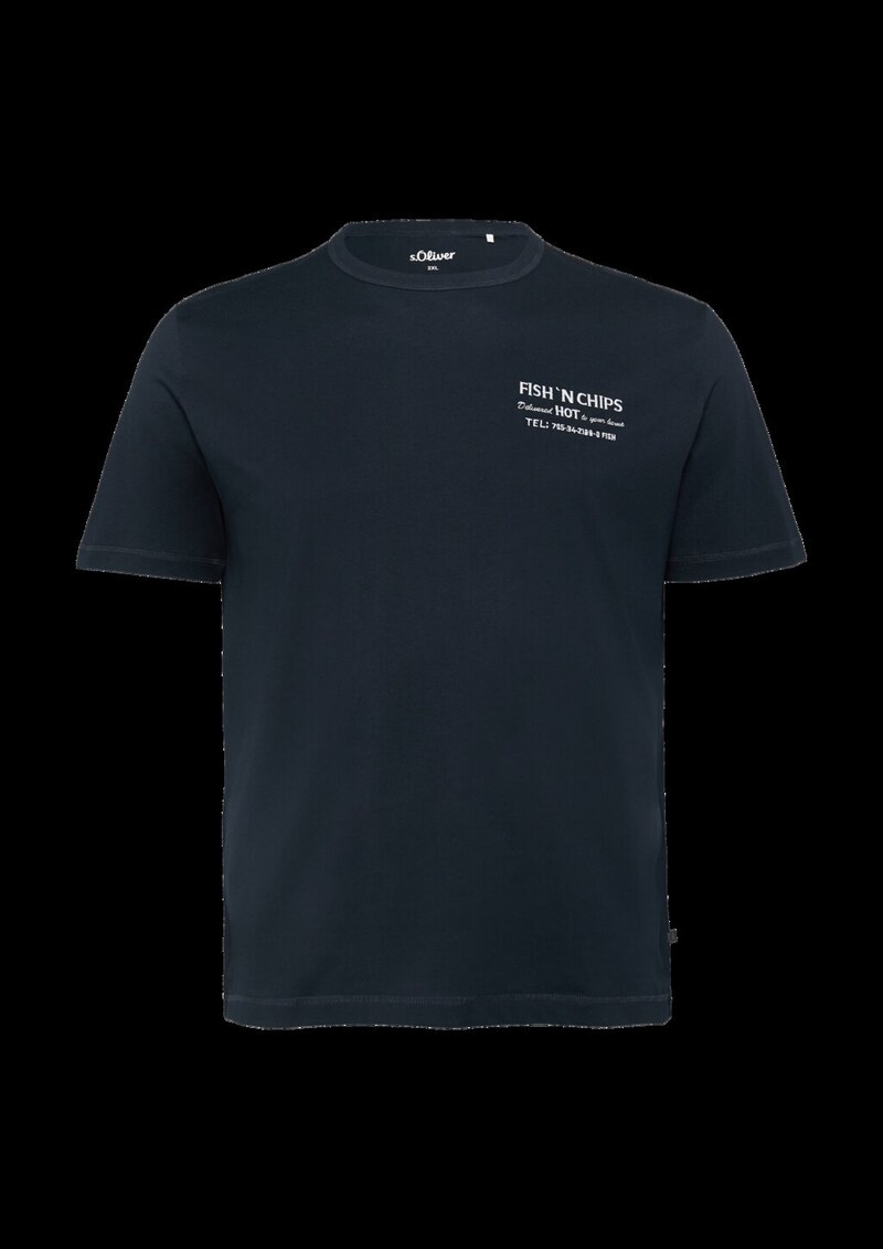 Baumwollshirt mit Frontprint