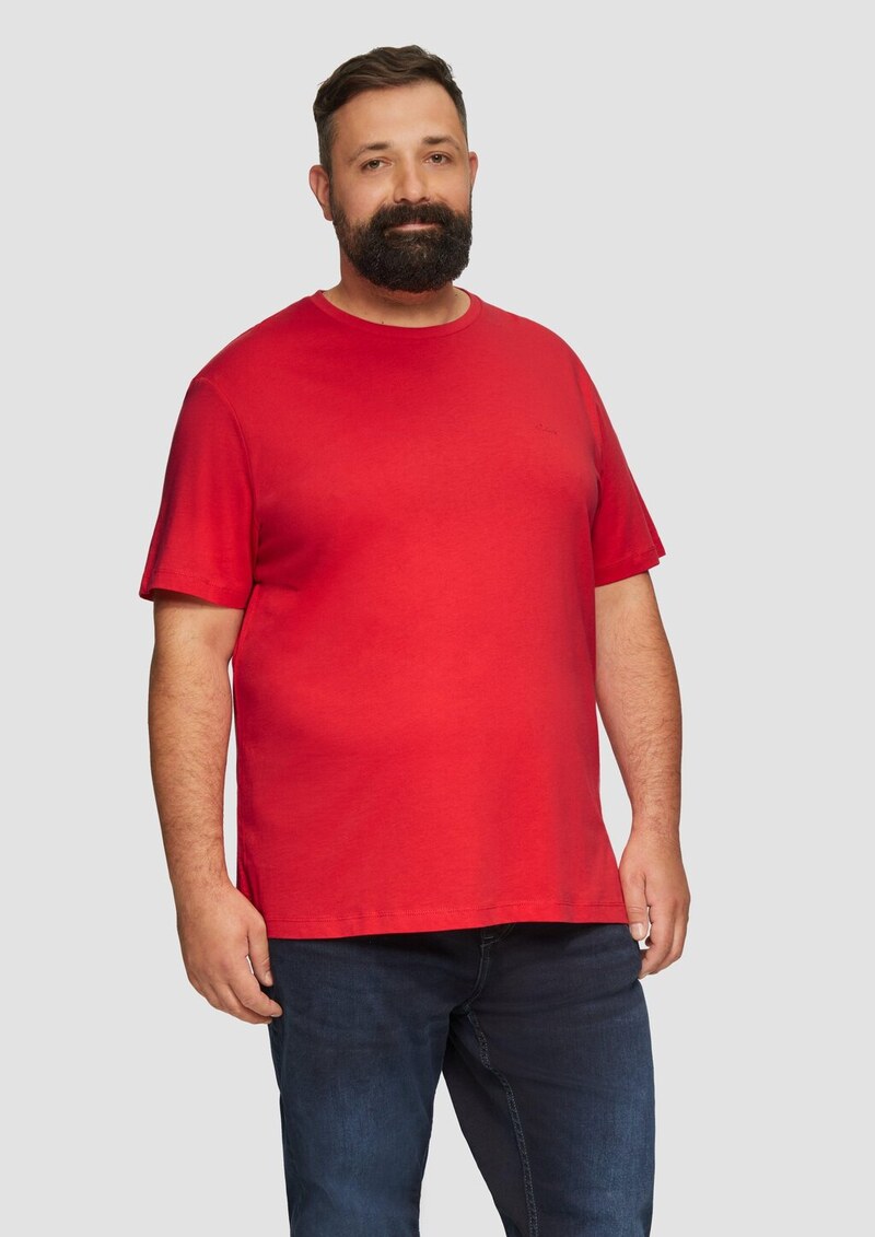 T-Shirt aus reiner Baumwolle mit Logo-Print