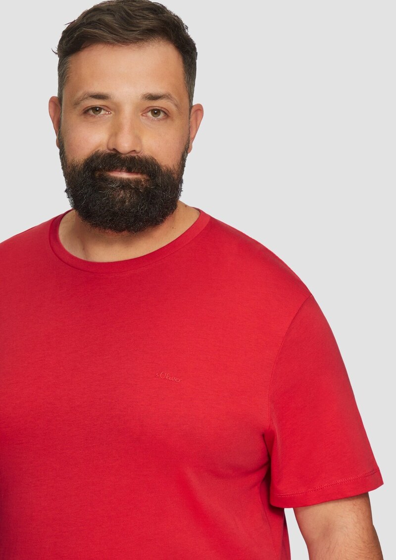 T-Shirt aus reiner Baumwolle mit Logo-Print