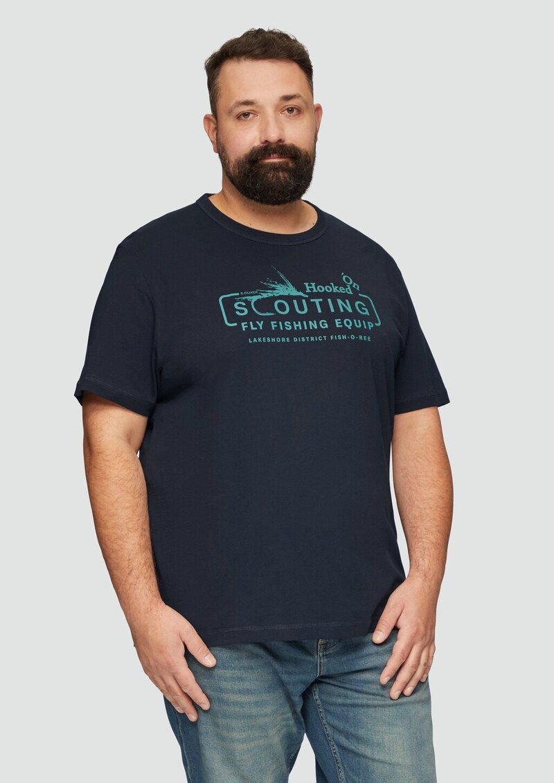 Baumwollshirt mit Frontprint