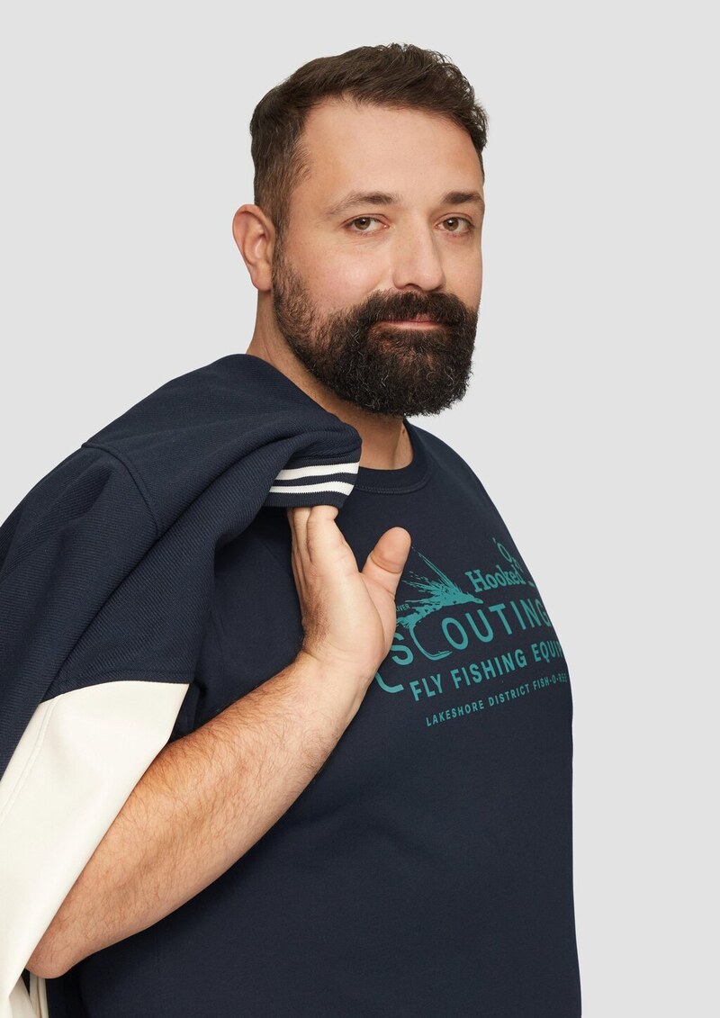 Baumwollshirt mit Frontprint