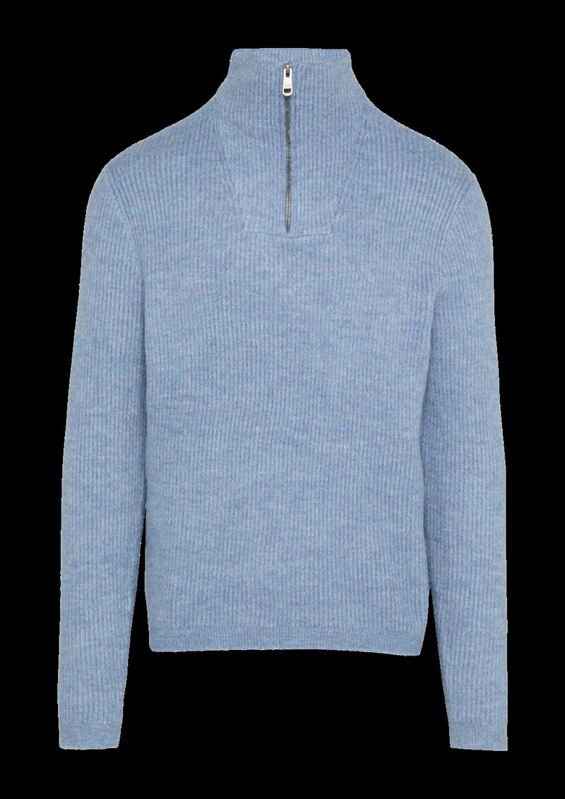 Strick-Troyer mit Rippstruktur