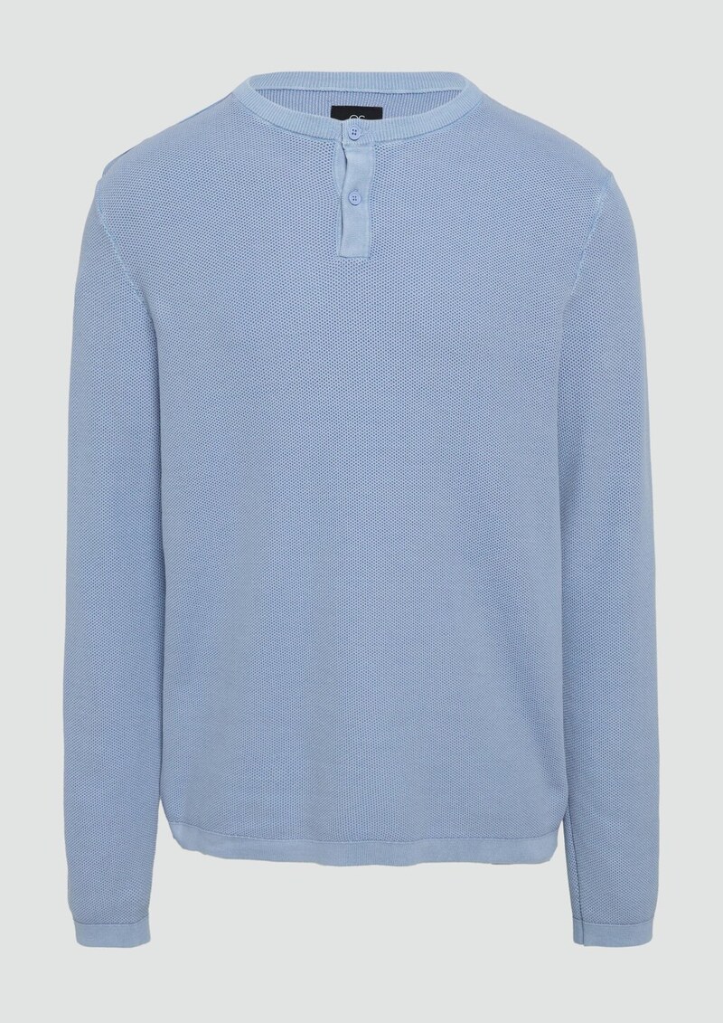 Strickpullover mit Knopfleiste