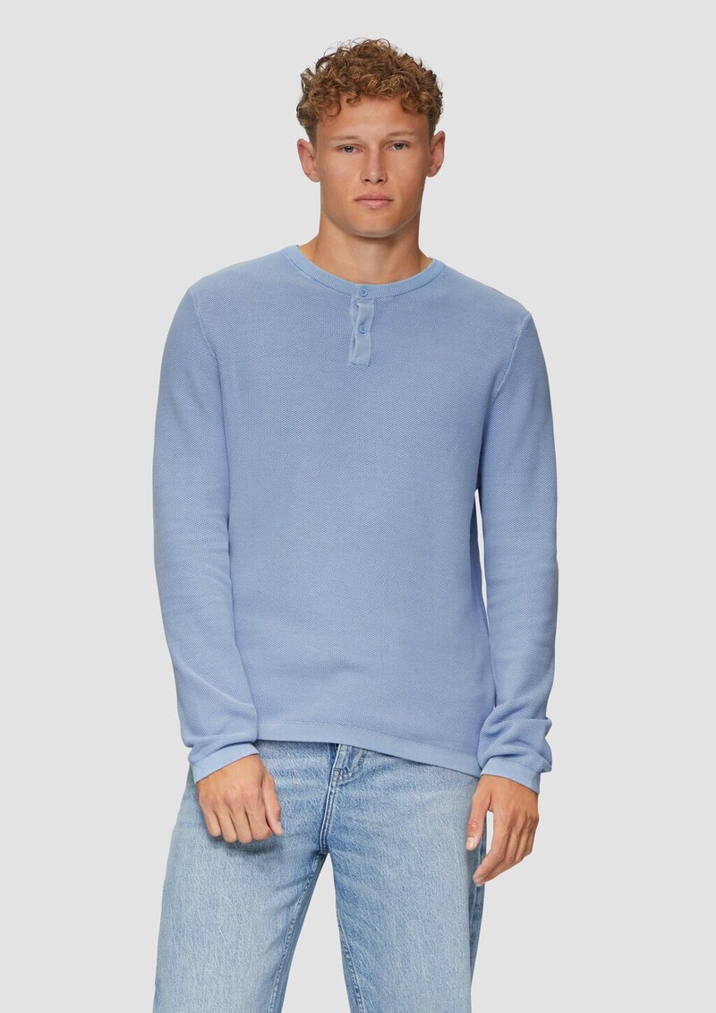 Strickpullover mit Knopfleiste