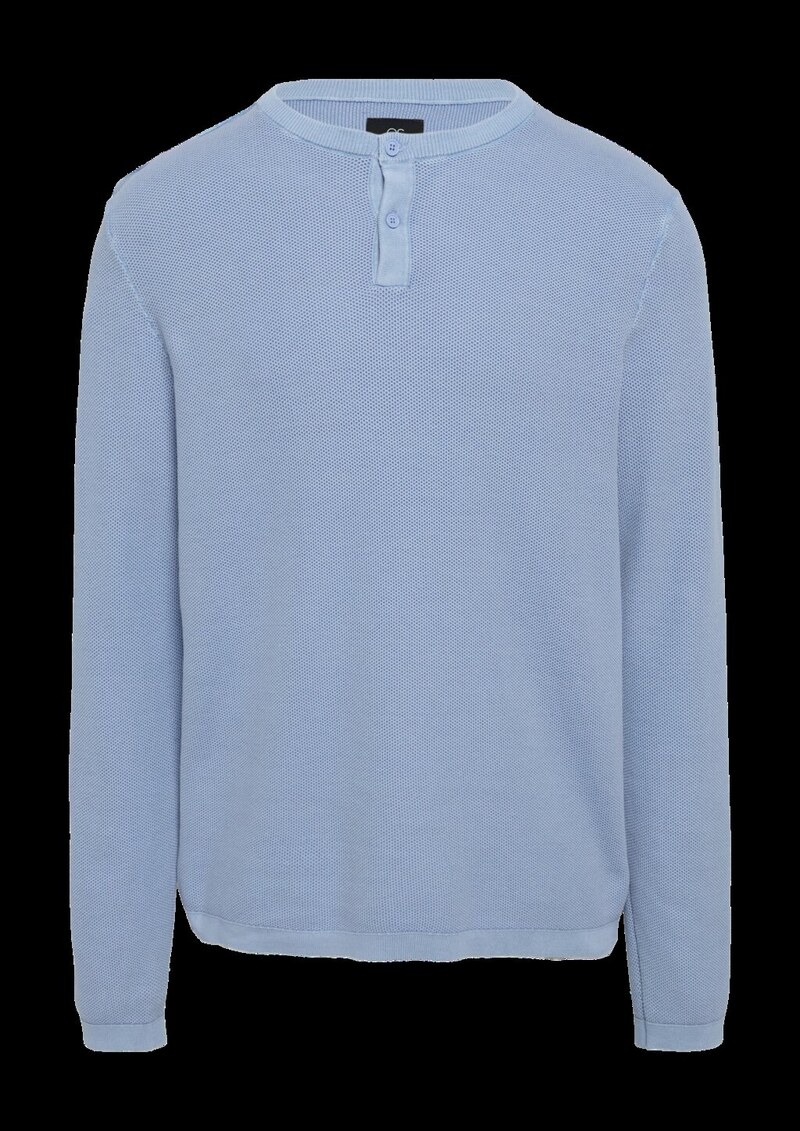 Strickpullover mit Knopfleiste