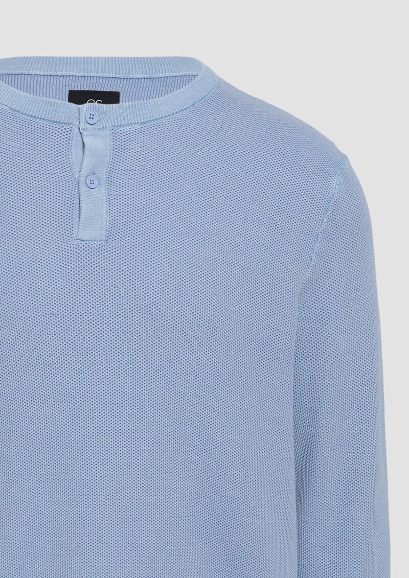 Strickpullover mit Knopfleiste