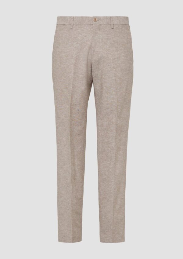 s.O PURE: Anzughose aus Leinenmix