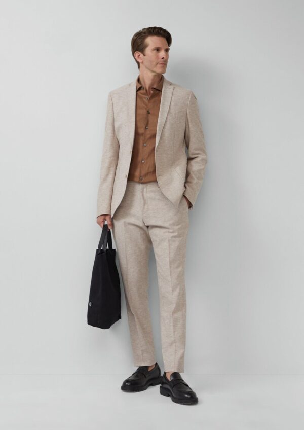 s.O PURE: Anzughose aus Leinenmix