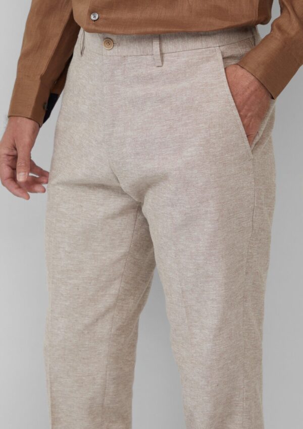 s.O PURE: Anzughose aus Leinenmix