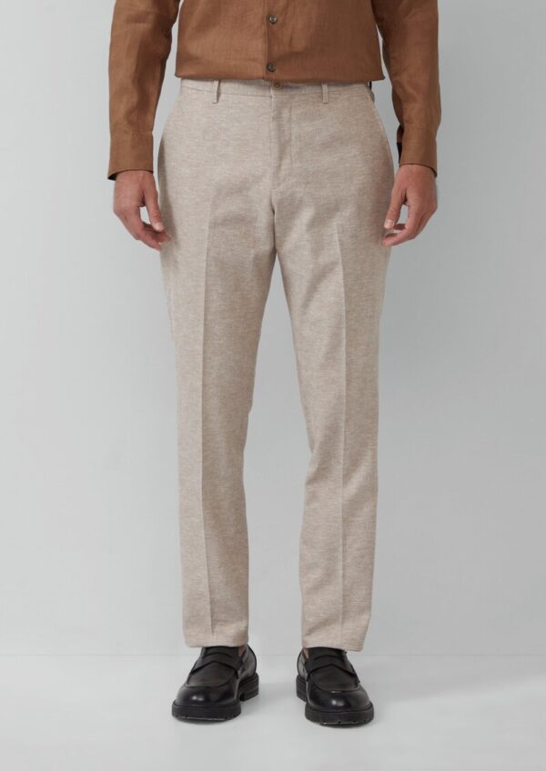 s.O PURE: Anzughose aus Leinenmix