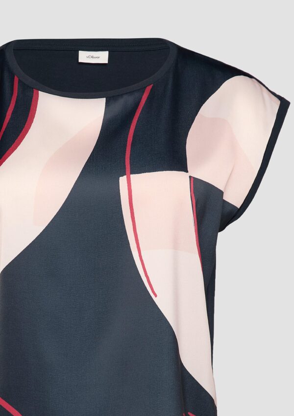 Ärmelloses Shirt im Fabricmix