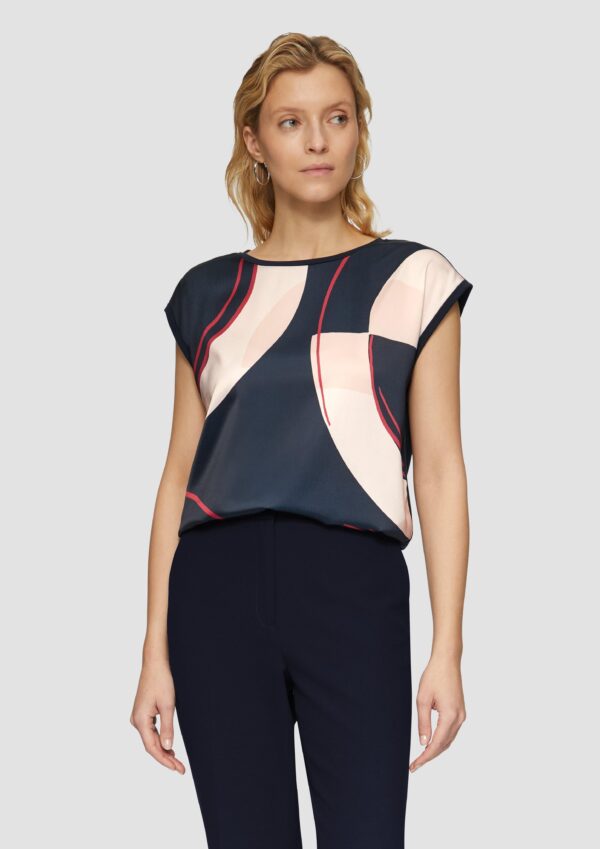 Ärmelloses Shirt im Fabricmix