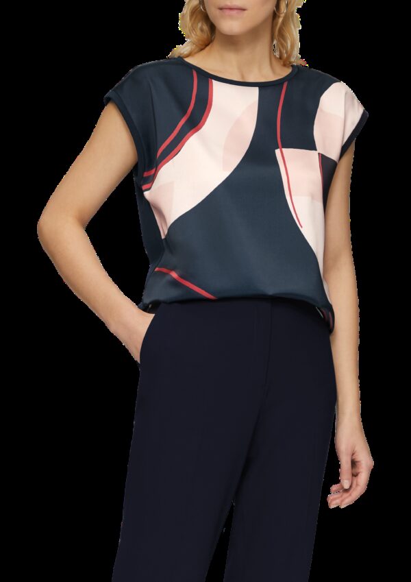 Ärmelloses Shirt im Fabricmix