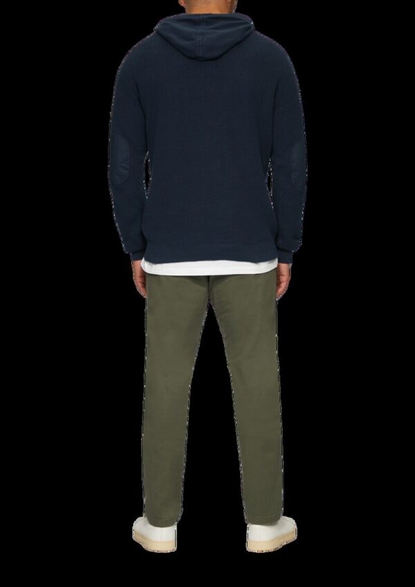 Gestrickter Relaxed-Fit-Hoodie im Fabricmix