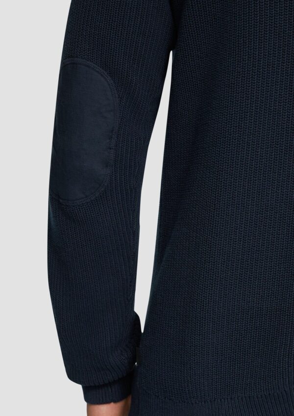 Gestrickter Relaxed-Fit-Hoodie im Fabricmix