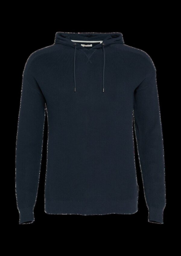 Gestrickter Relaxed-Fit-Hoodie im Fabricmix