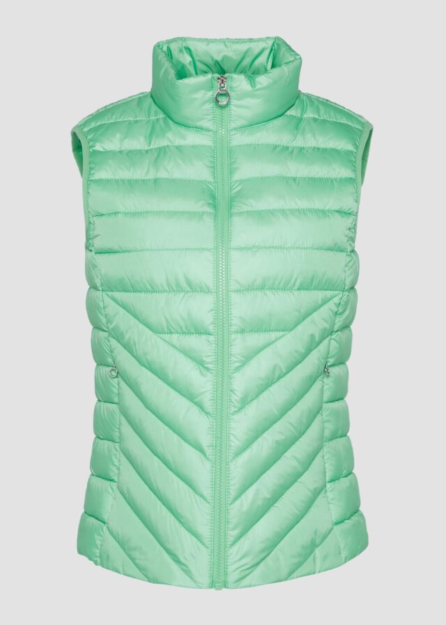 Leichte Steppweste mit Stehkragen