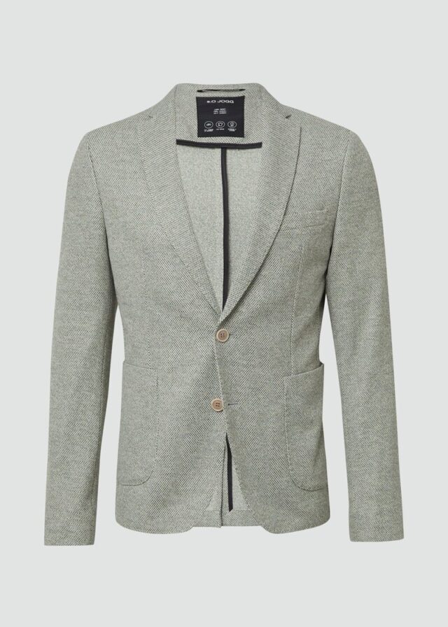 s.O JOGG: Strukturiertes Sakko aus meliertem Jersey