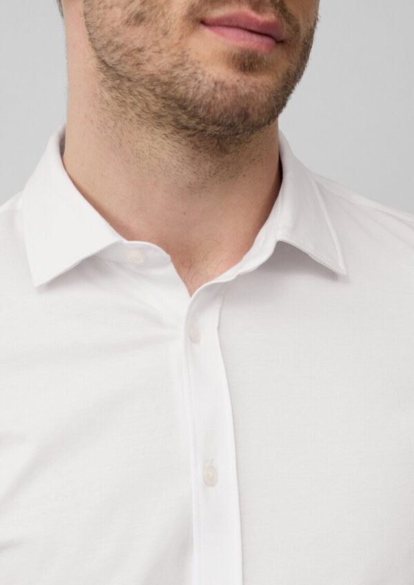 Tailored Fit: Elastisches Hemd aus Jersey
