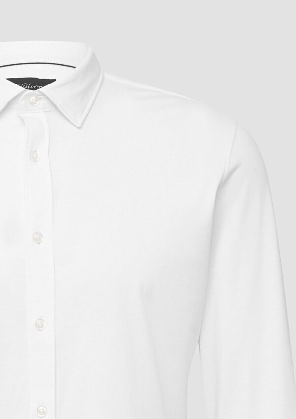 Tailored Fit: Elastisches Hemd aus Jersey