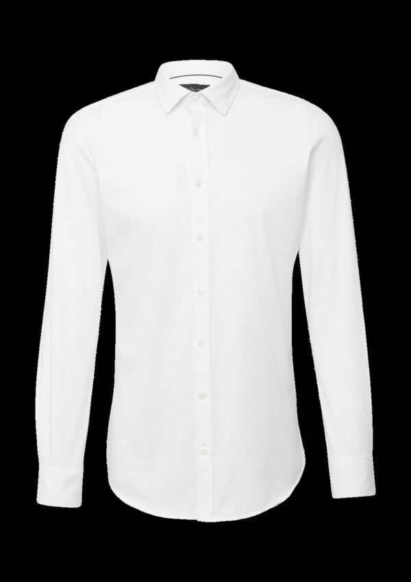Tailored Fit: Elastisches Hemd aus Jersey