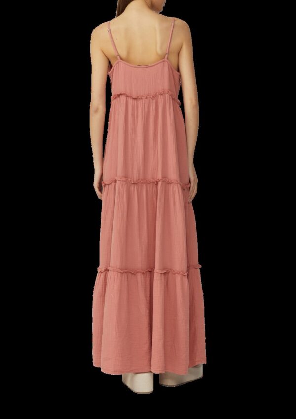 Langes Kleid aus Musselin | QS x Sarah & Tini