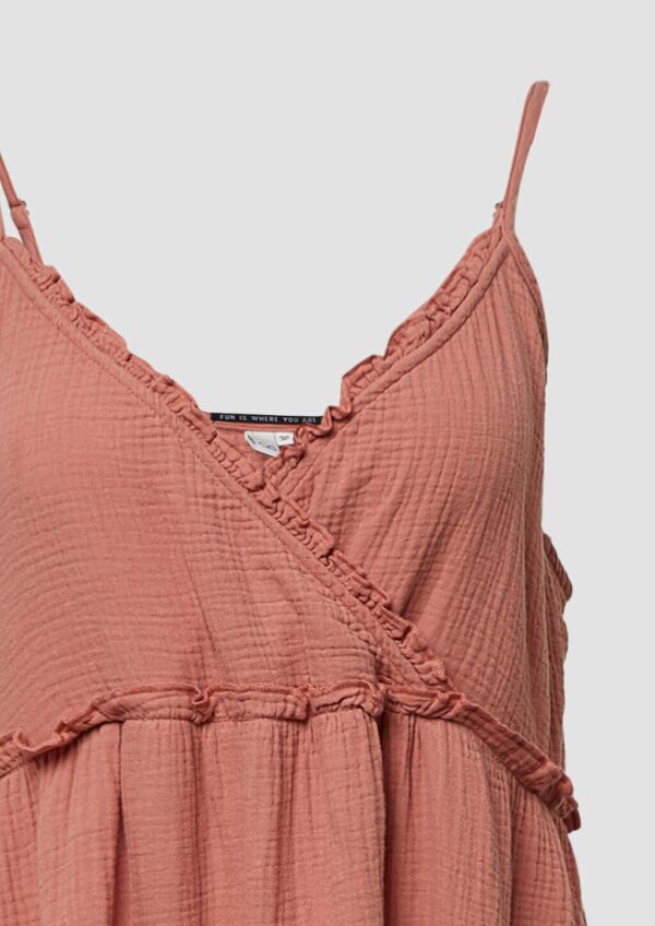 Langes Kleid aus Musselin | QS x Sarah & Tini