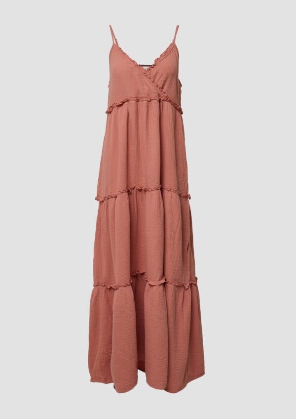 Langes Kleid aus Musselin | QS x Sarah & Tini