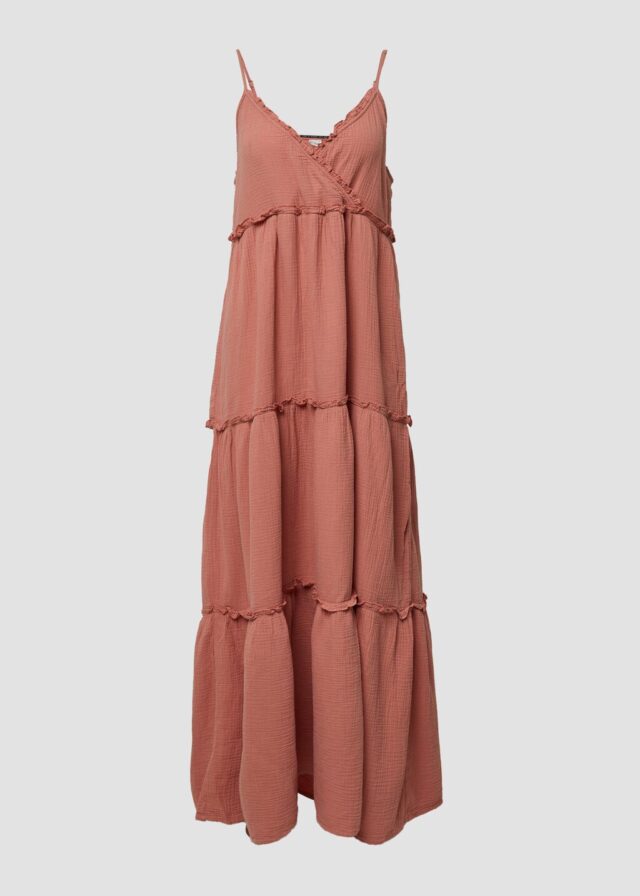 Langes Kleid aus Musselin | QS x Sarah & Tini