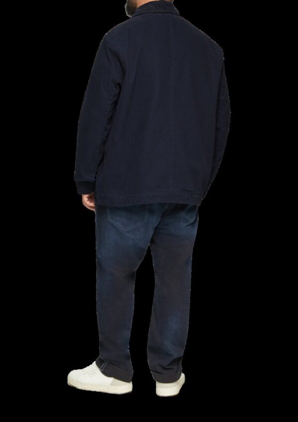 Jacke mit aufgesetzten Taschen im Fabricmix