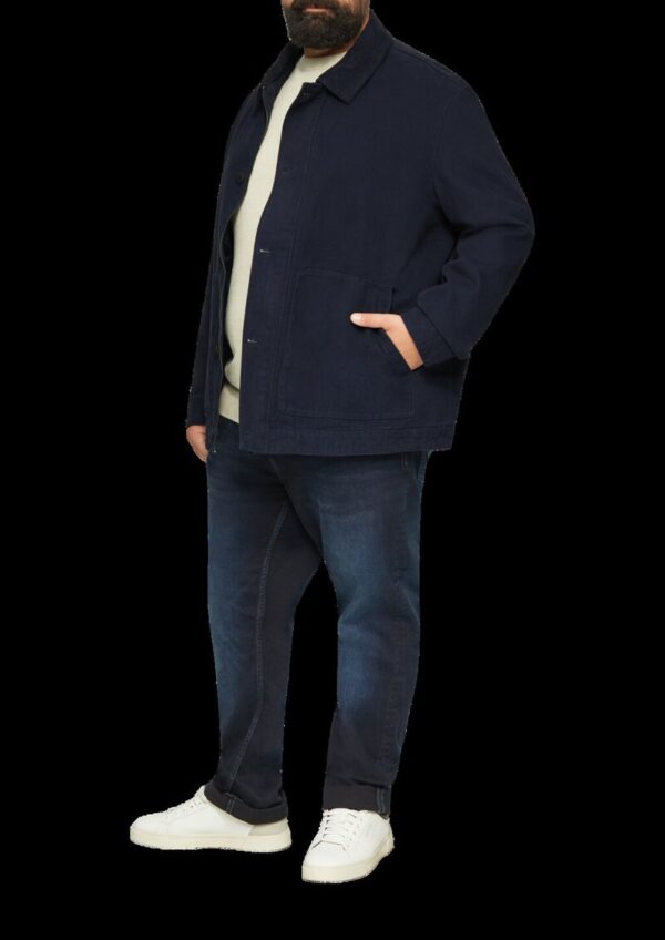 Jacke mit aufgesetzten Taschen im Fabricmix