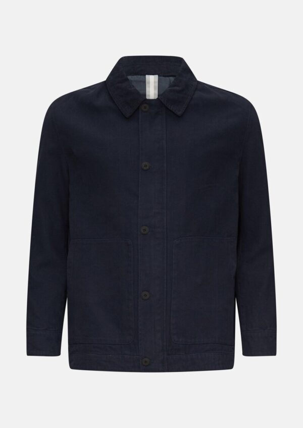 Jacke mit aufgesetzten Taschen im Fabricmix