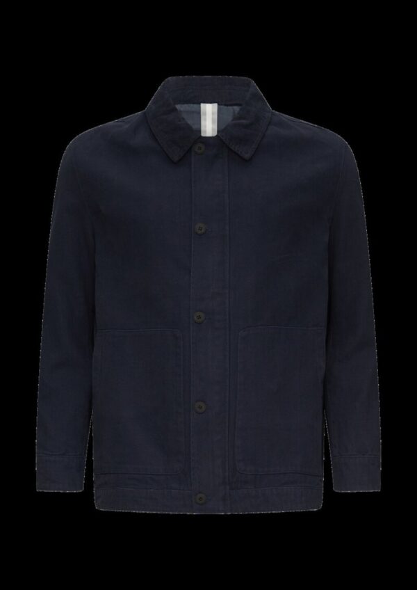 Jacke mit aufgesetzten Taschen im Fabricmix