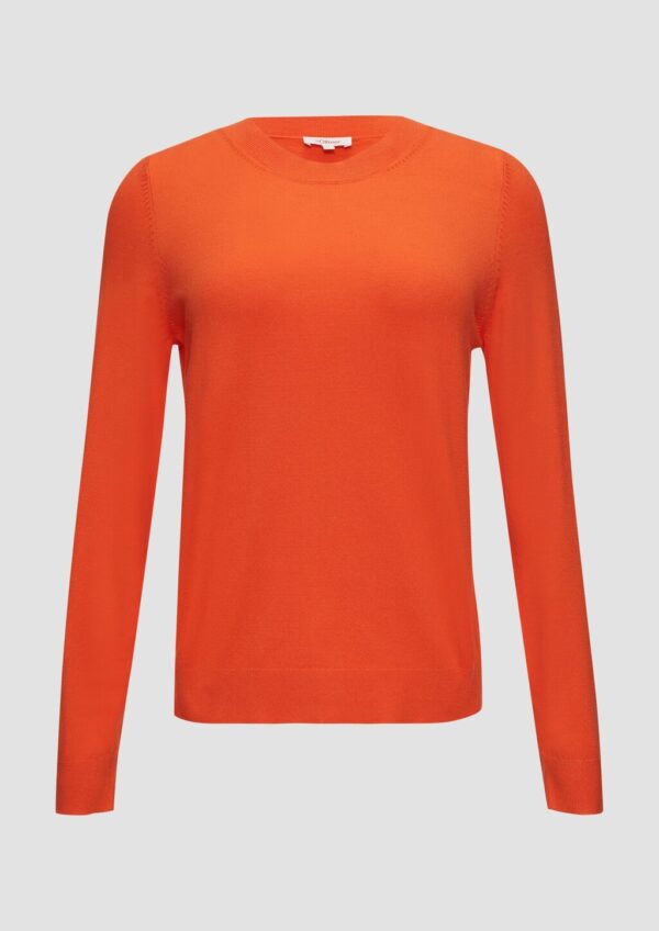 Strickpullover mit Rundhalsausschnitt