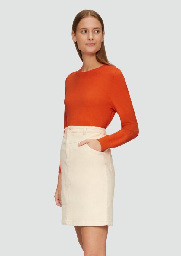 Strickpullover mit Rundhalsausschnitt