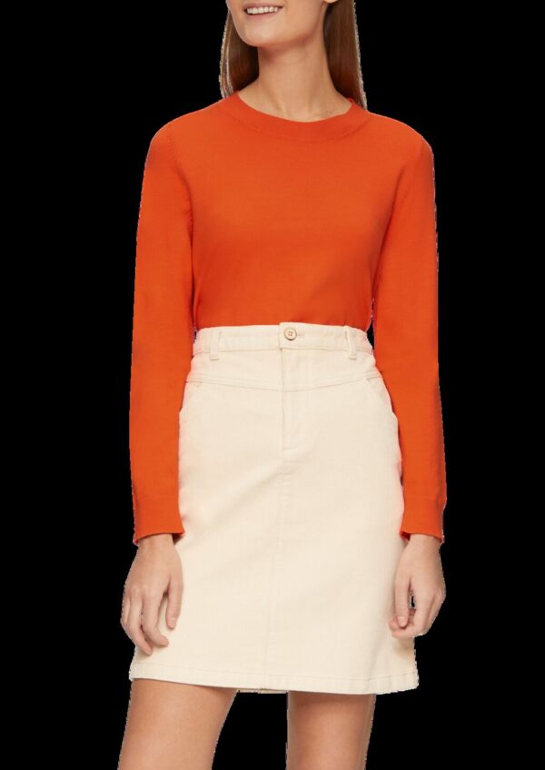 Strickpullover mit Rundhalsausschnitt