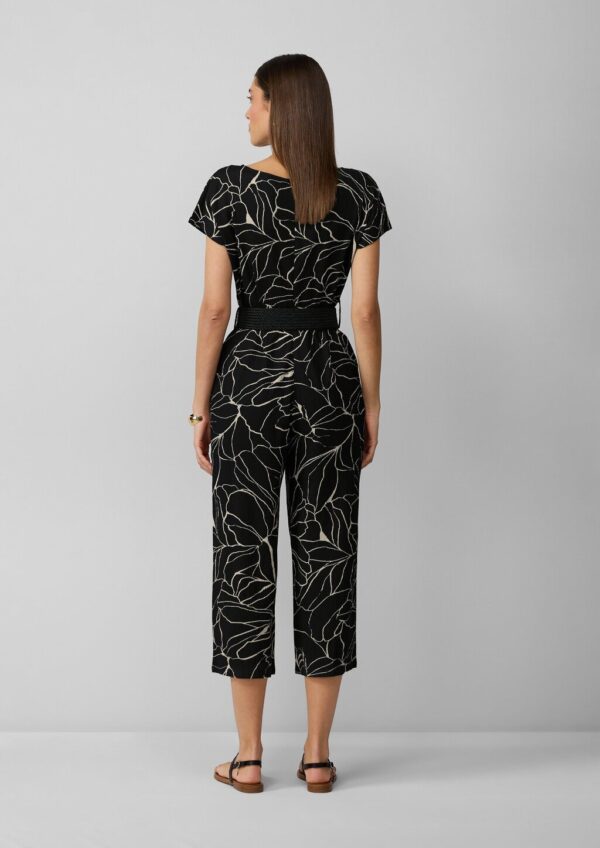 Jumpsuit in Culotte-Länge mit Flechtgürtel