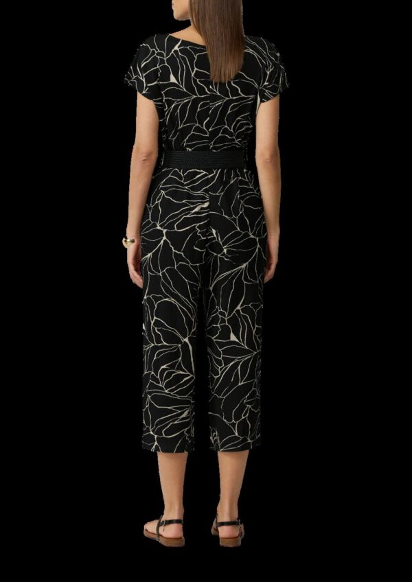 Jumpsuit in Culotte-Länge mit Flechtgürtel