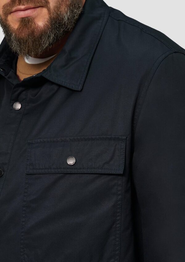 Gefüttertes Twill-Overshirt mit Brusttaschen