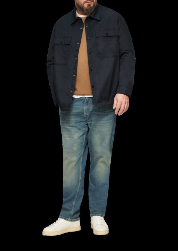 Gefüttertes Twill-Overshirt mit Brusttaschen