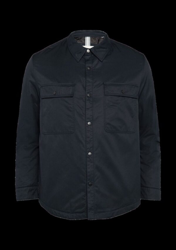 Gefüttertes Twill-Overshirt mit Brusttaschen